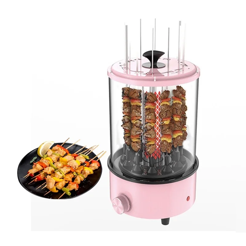 

Electric Oven Automatic Rotary Skewer Smokeless Barbecue Grill Cup BBQ Kebab Machine Rotisserie Roast Domestic Heating Stove EU