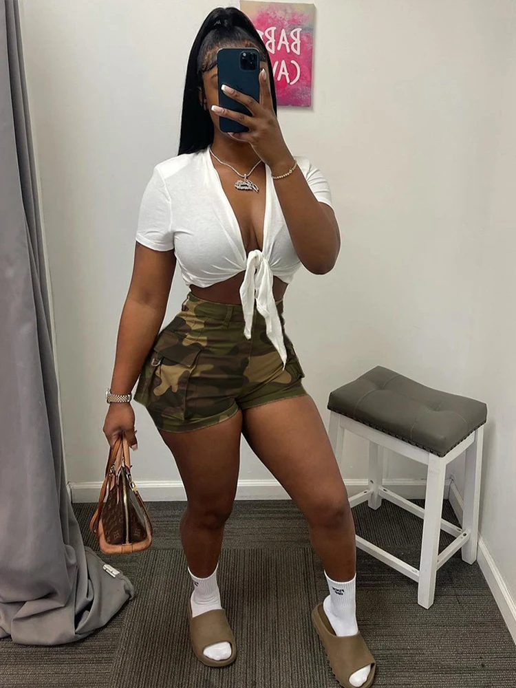 

Летние женские камуфляжные шорты-карго для фитнеса, одежда для активного отдыха, спортивные шорты для бега, модель 2022, повседневные модные брюки