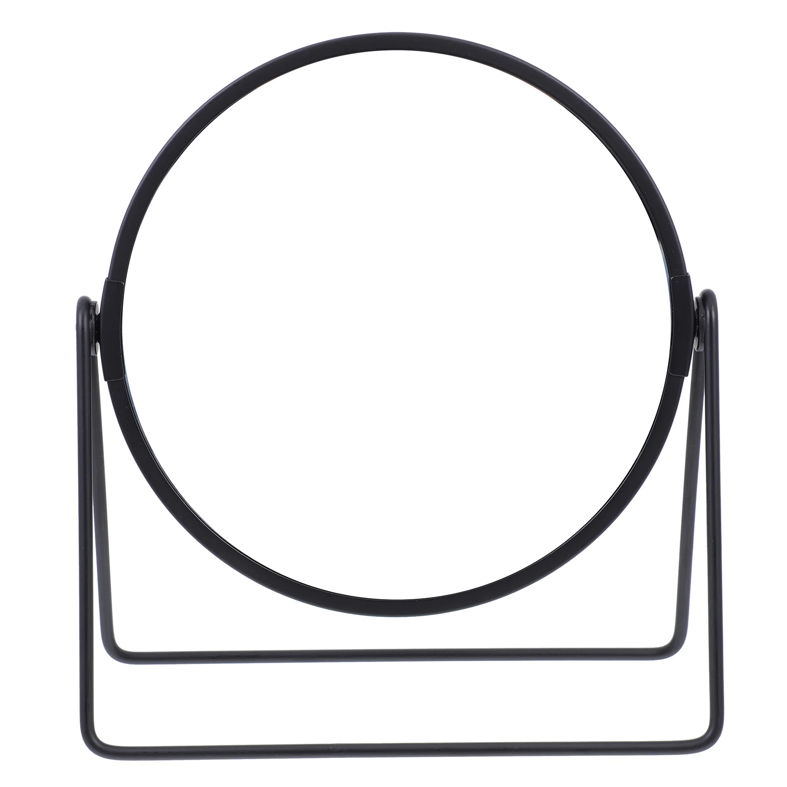 

Tabletop Mirror Desktop Decor Round Magnifying Vintage Elegant Metal Vanity Makeup