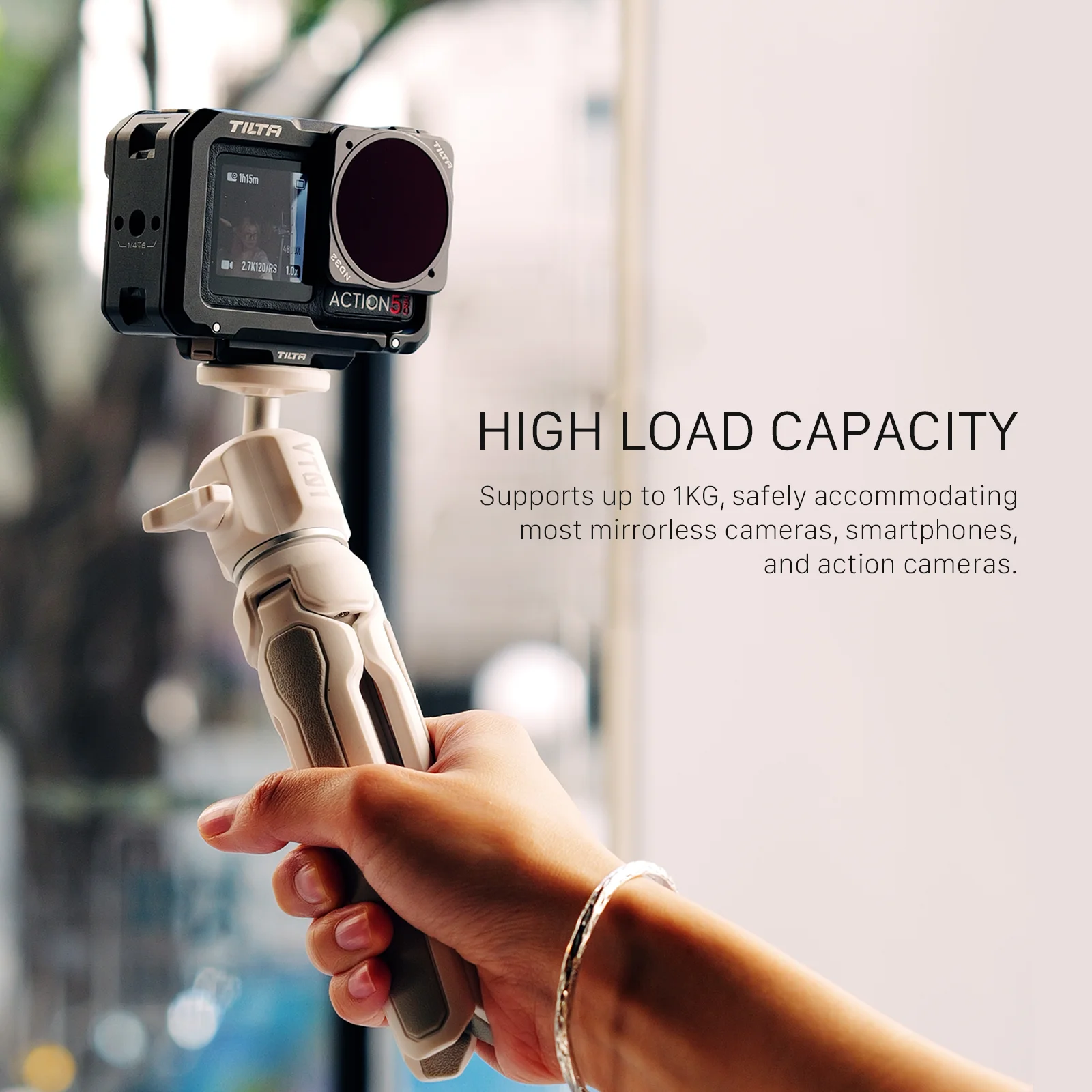 TILTA TT-VT01 Выдвижной штатив для видеоблогов (1 кг) Настольный монопод Tripe Мини-штатив