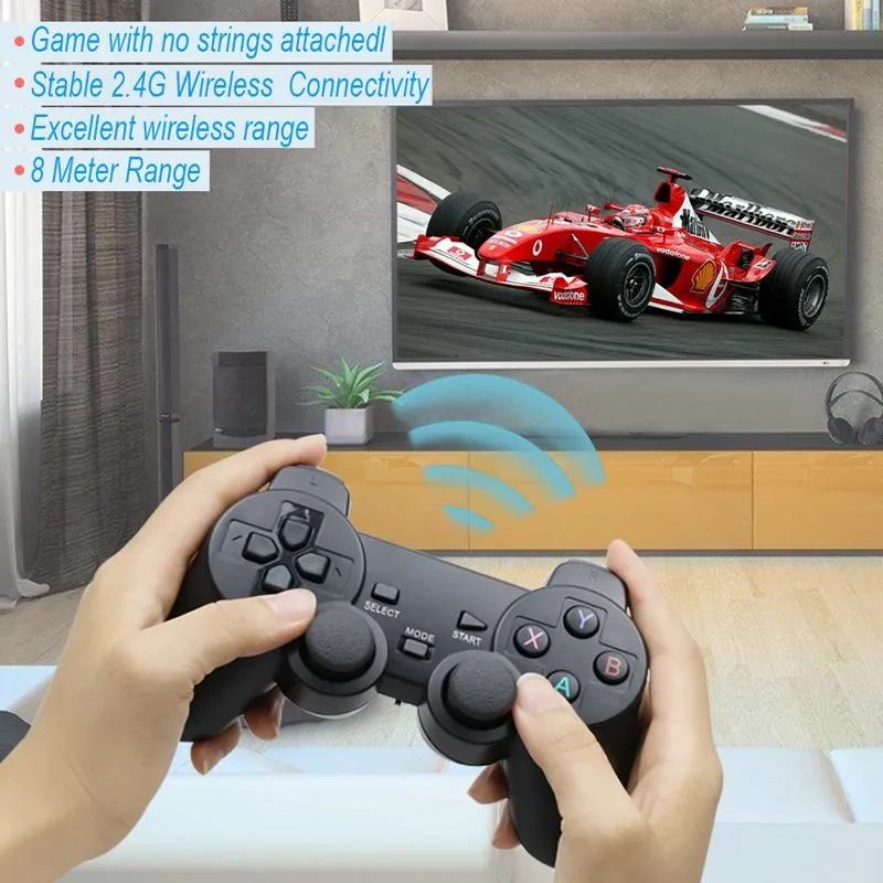 2 4g wireless gamepad usb controller for ps3 game joypad joysitck for android phone tv windows vista7810 game controller free global shipping