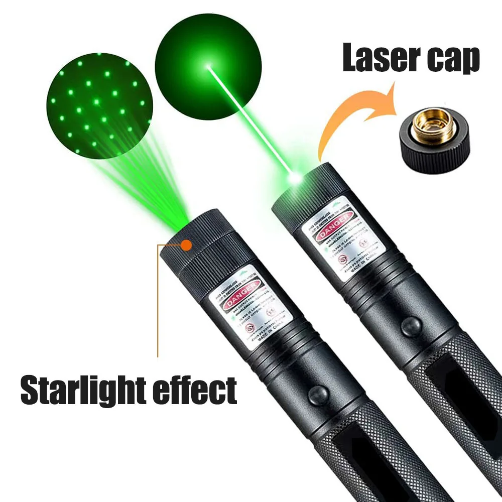 

Powerful Green LaserPointer- 303 High Powerful Green Laser Torch 10000m Green Dot Device Adjustable Focus for Hunting Camping