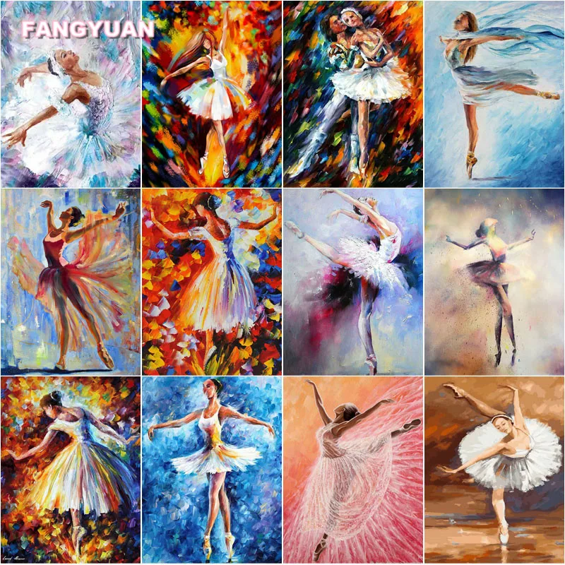 

Diamond Painting Impressionist Dancer Painting Ballet Girls Cross Stitch Kits Full Diamond Embroidery Mosaic Art Rhinestones