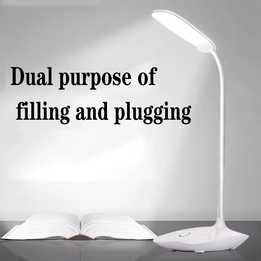 

14 LEDs Reading Light USB Charging 3 Mode Flexible Table Lamps Touch Sensor Dimmable Reading Study White Light Desk Lamp