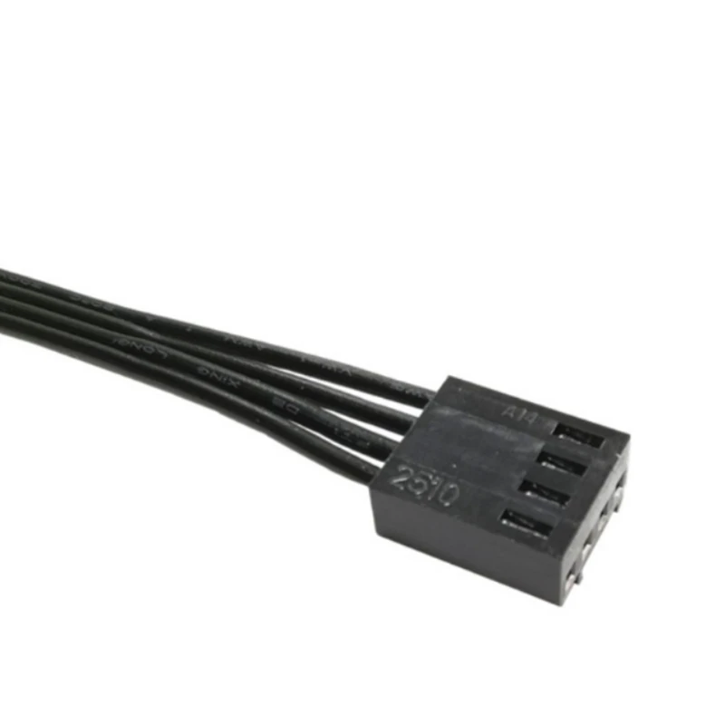 Сетевой разделитель вентилятора длина 41 см 4 контакта черный |