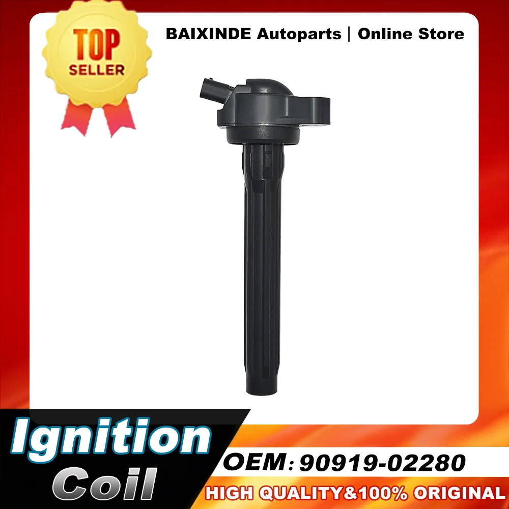 

1 шт. OEM 90919-02280 90919-T2010 Катушка зажигания для Toyota Sienna Camry Highlander 2017-2018 3.5L оригинальные автомобильные аксессуары