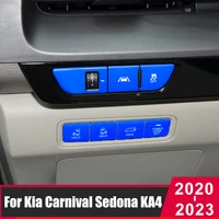 for kia carnival sedona ka4 2020 2021 2022 2023 car headlight adjust switch button decoration cover trim sticker accessories