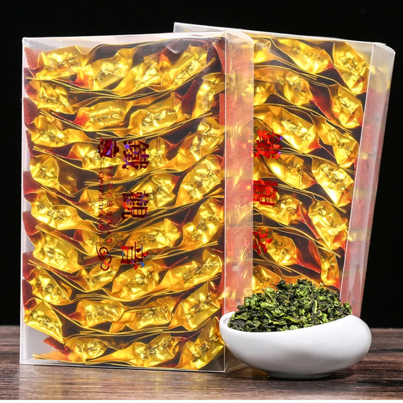 

Authentic Tieguanyin Oolong Tea Luzhou Flavor Gift Box New Tea Fujian Anxi Gaoshan Orchid Flavor Tea Grade 32bags/box no teapot