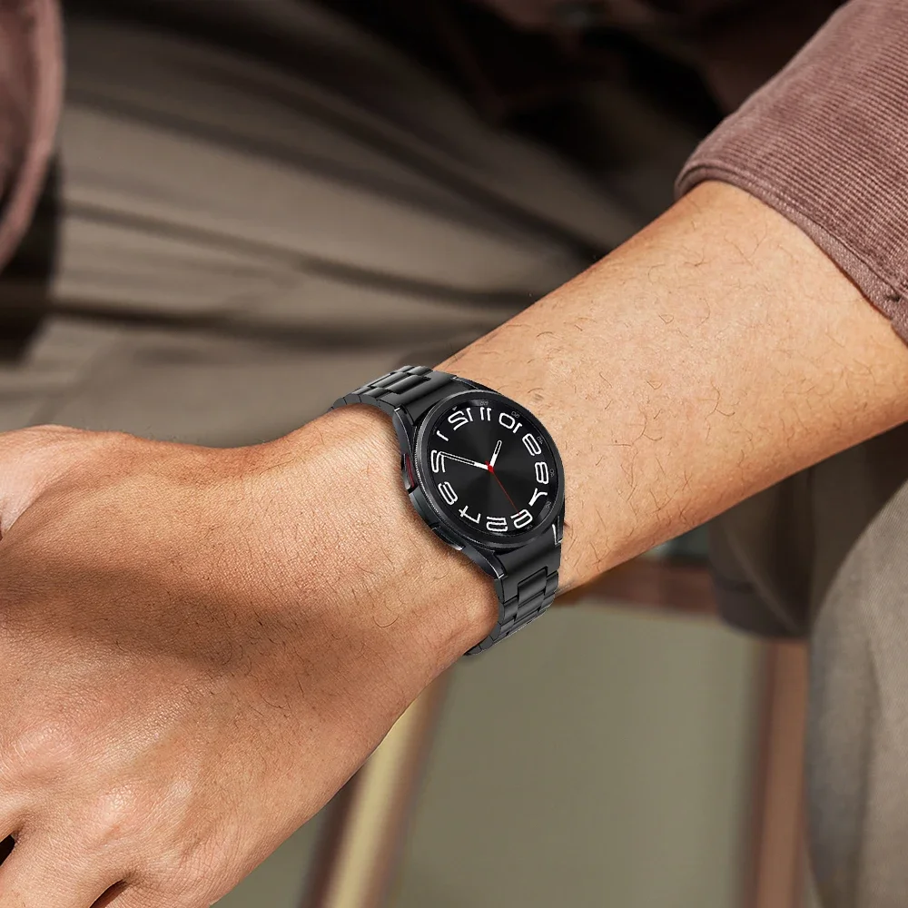 Ремешок из нержавеющей стали для Samsung Galaxy Watch 4/5/6 40/44/6 43/47 мм