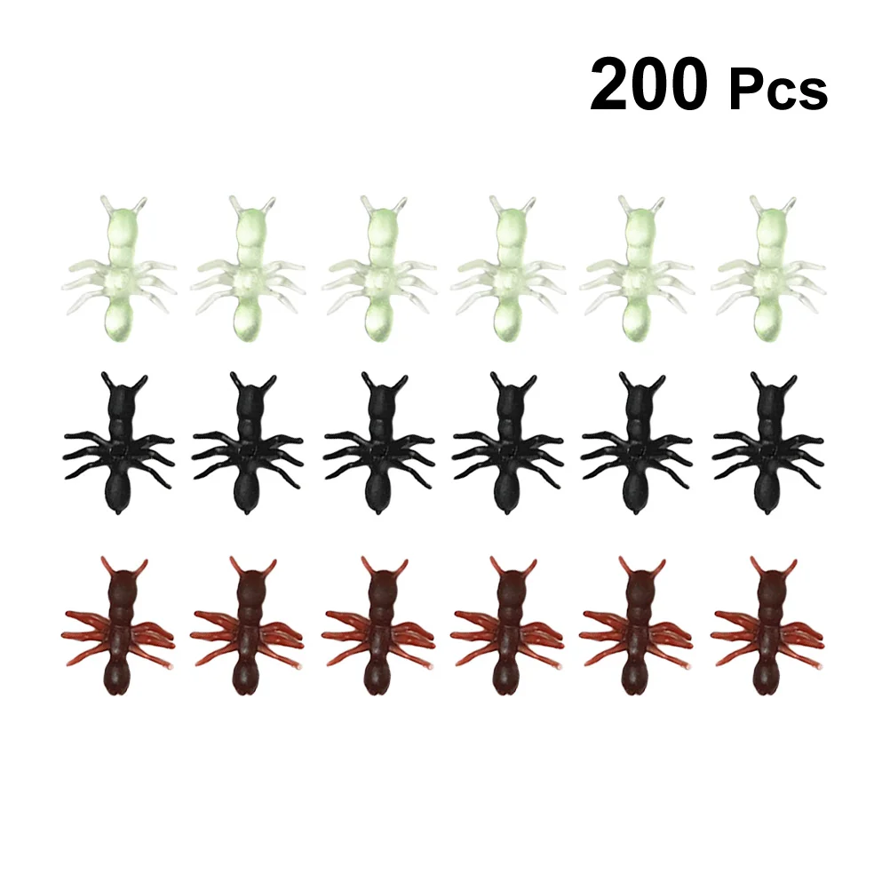 

200pcs Simulated Props Mischief April Fool's Day Ants Ants Spoof for Decoration Party