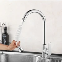 bathroom 360 rotatable anti splash portable long hose faucet accessories faucet extension tube faucet extender