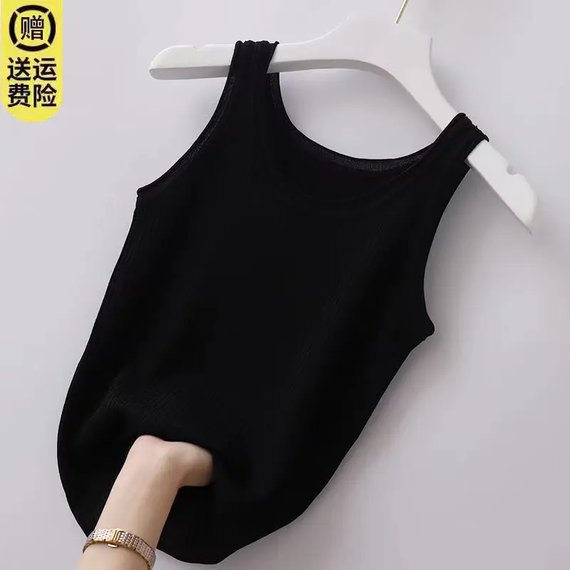 

Summer Sexy Ladies Suspender Casual Crop Top Camis Sleeveless Ribbed Knitted Tank Top Cute Casual Soft Top Women's Cloth U65