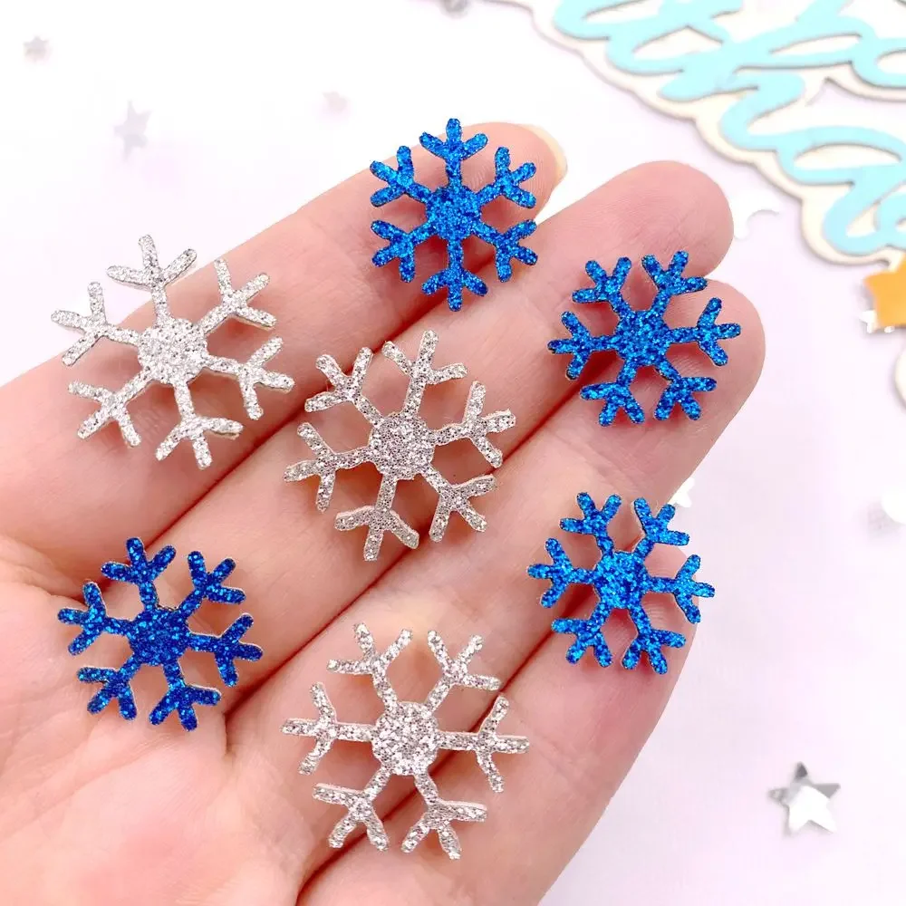 30 шт. без искусственной ткани блестящий серебристо-синий пудровый