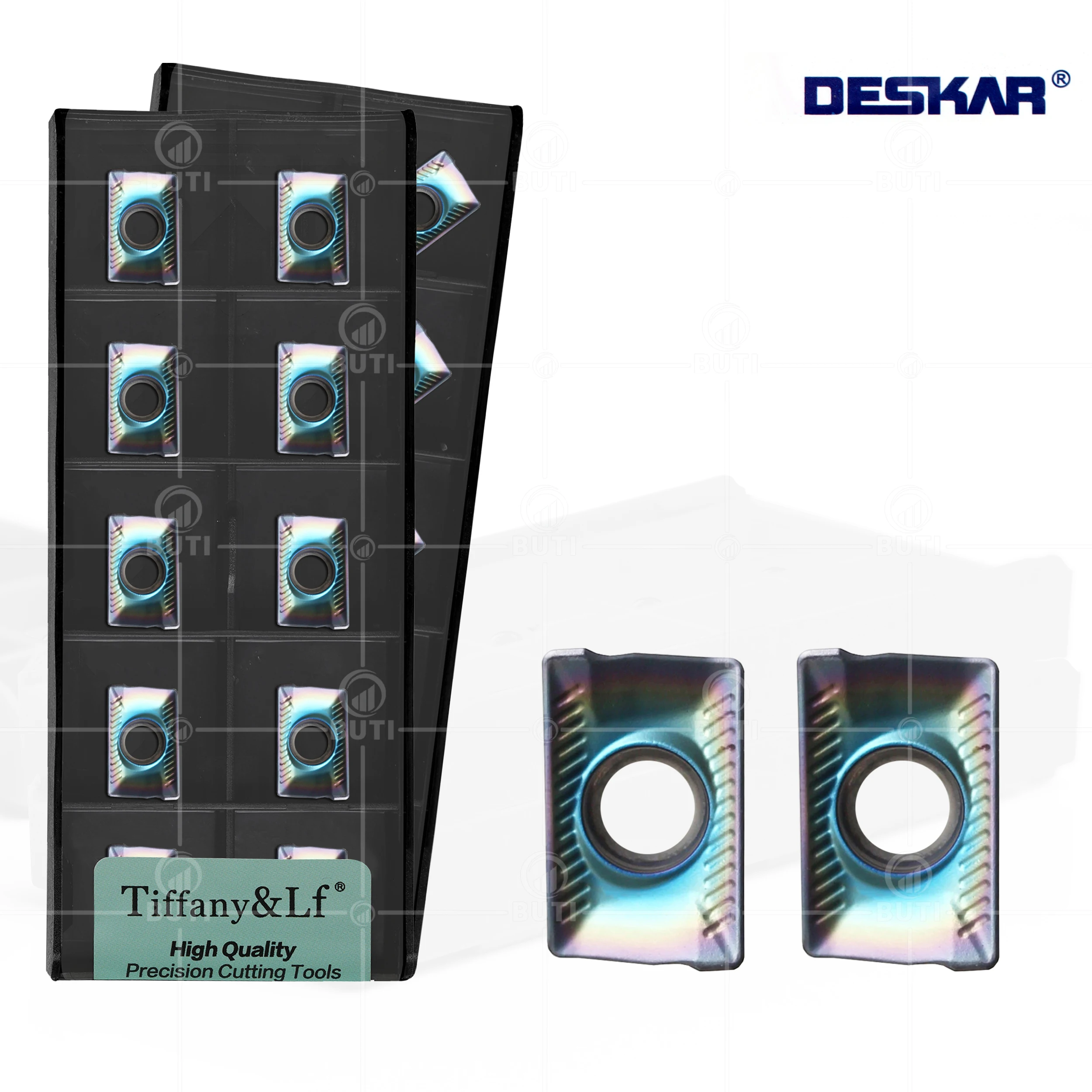 Deskar 100% Original Apkt1003Pdtr Tf618 Cnc Lathe Milling Turning Tool Carbide Hardened Steel Blade Mill Inserts For Hrc40-Hrc55