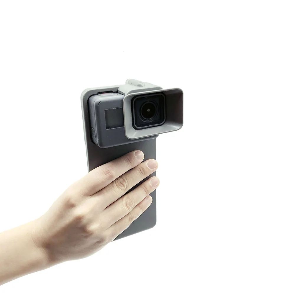 Основной перевод: Адаптер OM4 Osmo Mobile 3 Switch Mount для камеры Gopro 5 6 7 DJI Action Camera с крышкой объектива Ручная стабилизирующая подвеска на каркасе.