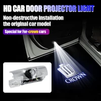 2 pieces car accessories led lights welcome light for crown toyota yaris camry land cruiser avalon highlander mirai avensis