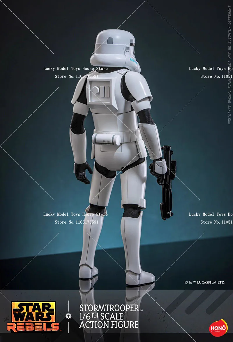 Фото HotToys HT HS08 1/6 Фигурка солдата-штурмовика с белым шлемом, модель из Star Wars Rebels, 12 дюймов, высокодетализированная №5