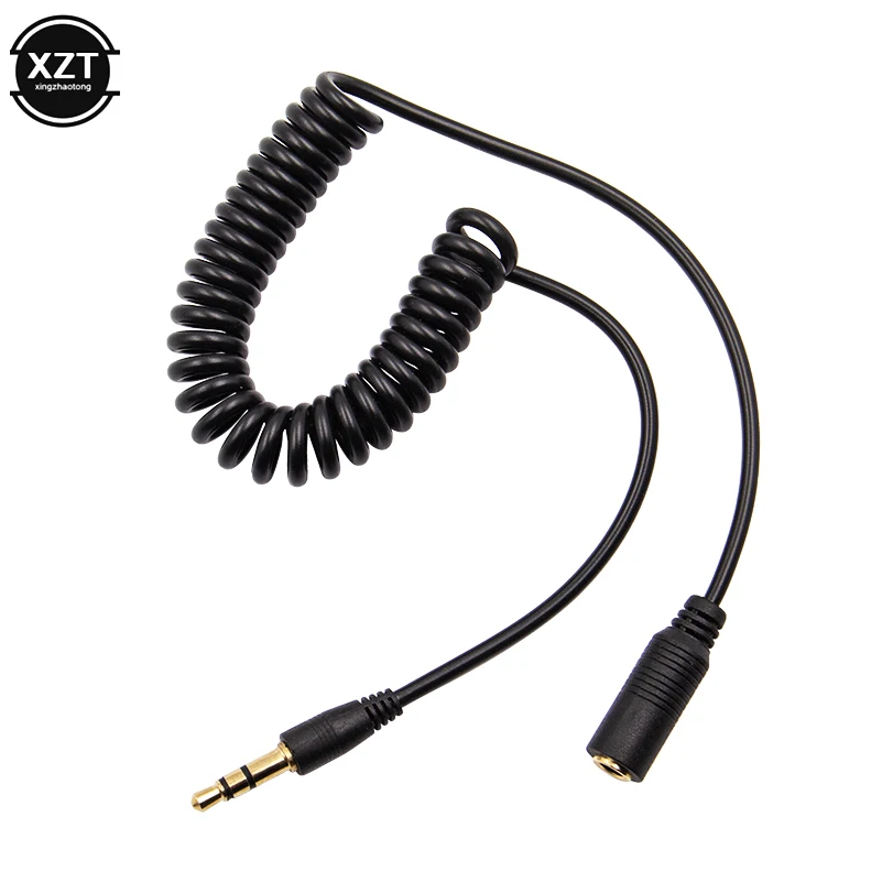 

Удлинитель для наушников со штекером 3,5 мм на гнездо AUX кабель M/F аудио стерео Удлинитель кабель для наушников пружинный кабель