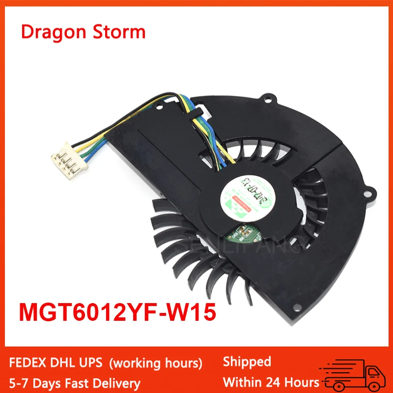 Оригинальный новый вентилятор для видеокарты NV MGT6012YF-W15 40*43*31*77 мм, 12 В, 0,37 А, четыре провода