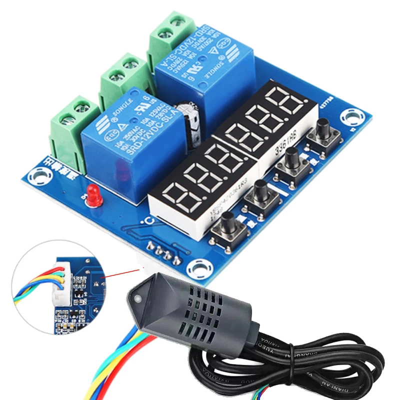 -Цифровой термостат M452 со светодиодный подсветкой термометр для контроля