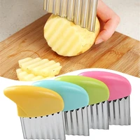 vegetable potato carrot wavy cutter potato chips stainless steel corrugated wave knife kitchen wrinkled french fries tool