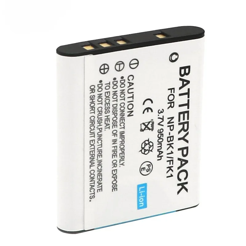 Фото NP-BK1/FK1 Battery 3.7V 950mAh Rechargeable Batteries and Charger for Sony DSC S750 S780 S950 S980 W190 W180 Camera Battery №3