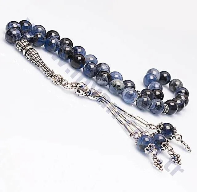 IQRAH Sodalite Stone Beads Prayer Beads (925 STERLING SILVER)