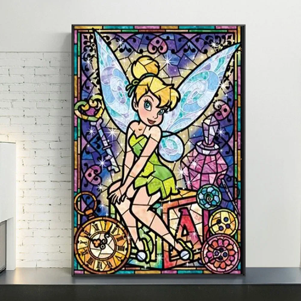 Картина из страз сделай сам в виде колокольчика Диснея рисование своими руками