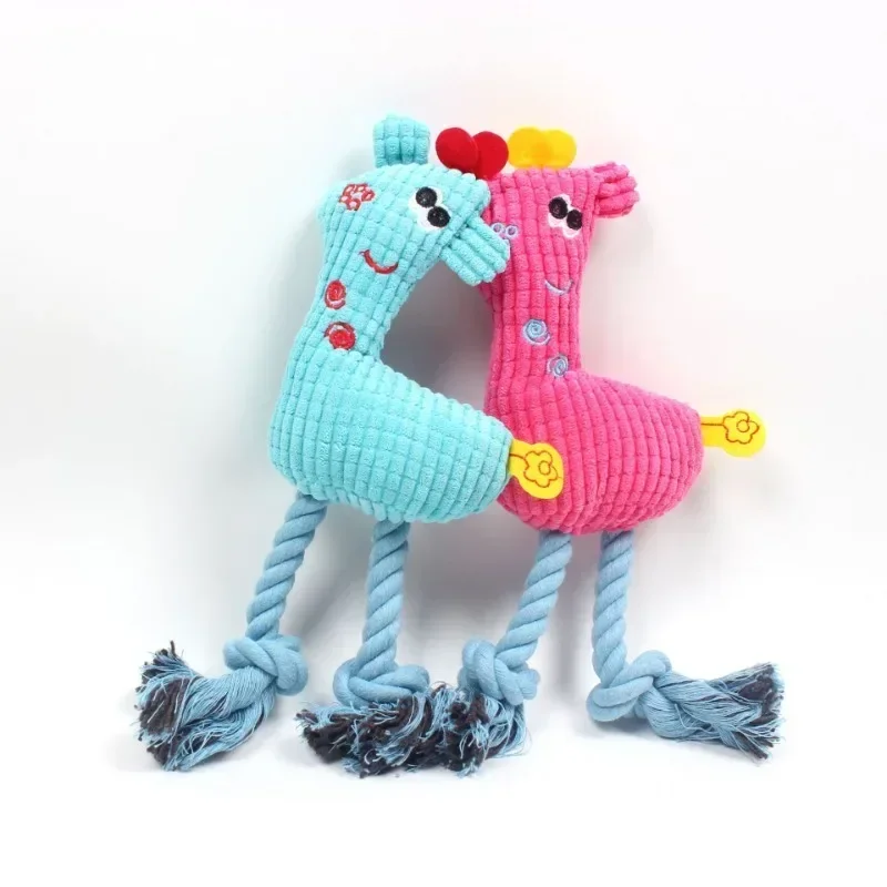 Новая игрушка для домашних животных в форме жирафа вельветовые игрушки собак