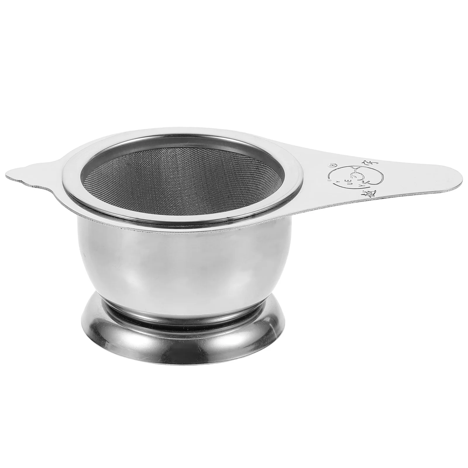 

Fine Mesh Tea Strainer Filter Tea Infuser with Stand Holder for Home Office