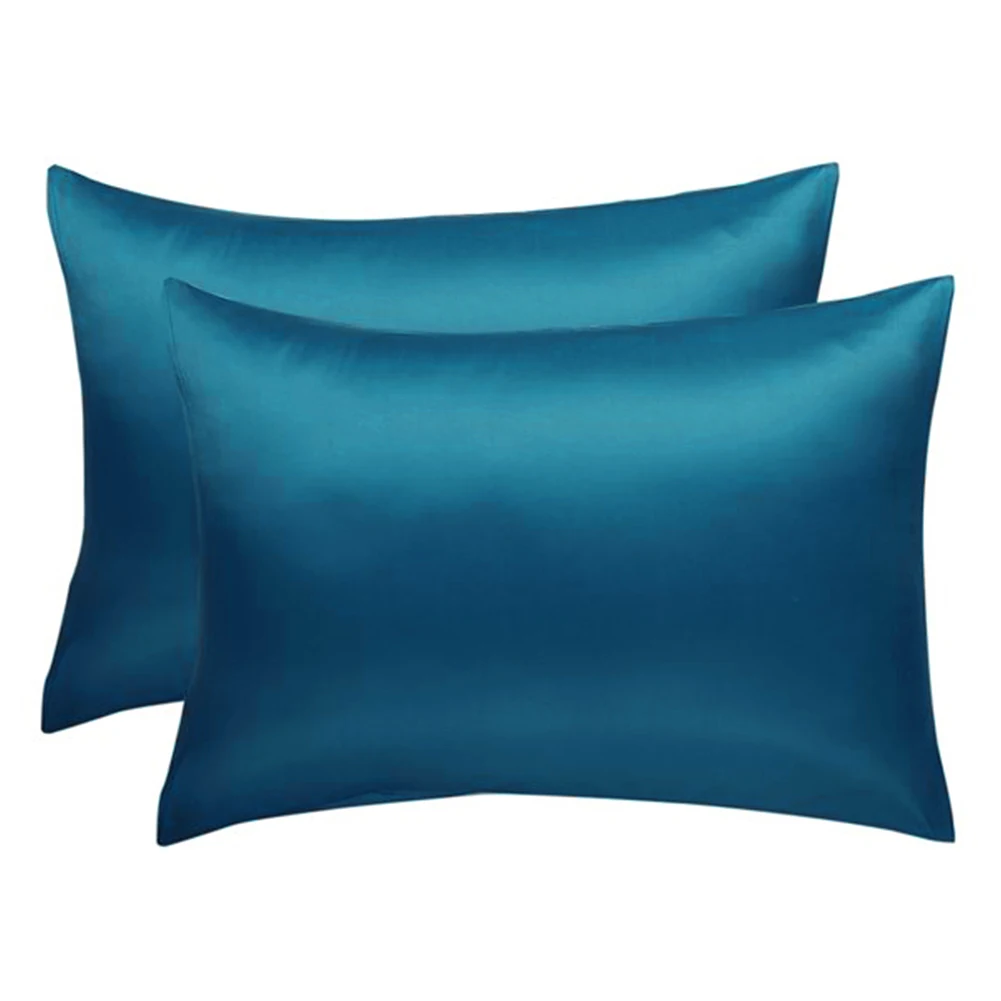 

1pair/pack Accessories Cover Silky Smooth Luxury Pillow Case Soft Bedroom Decor