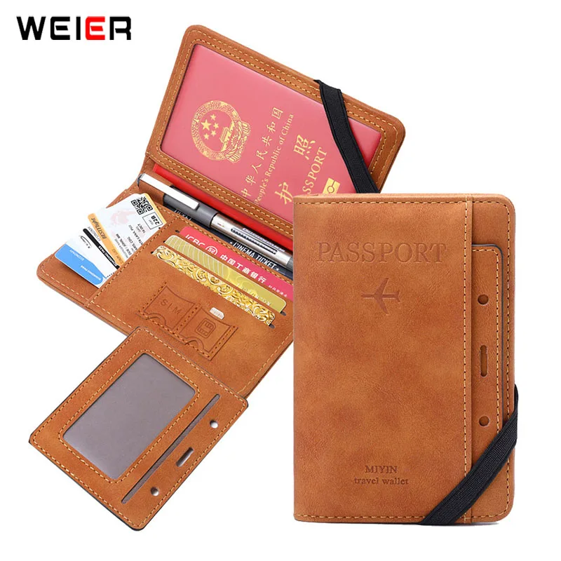 Женский винтажный Чехол-кошелек из искусственной кожи с RFID-защитой - купить по