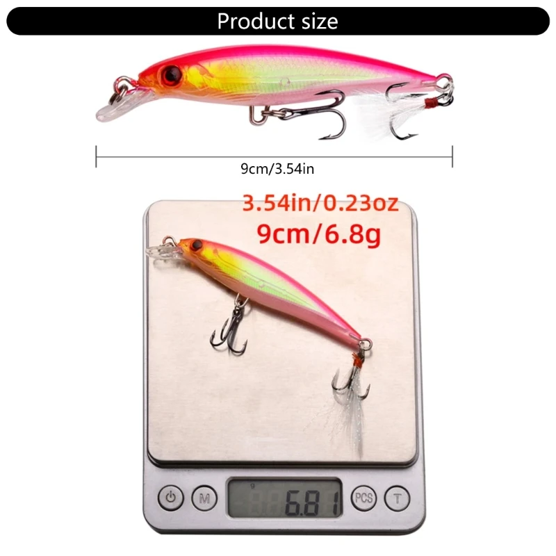 5 шт. приманки для судака рыболовные снасти ловли гольяна воблер 6 8 г плавающие