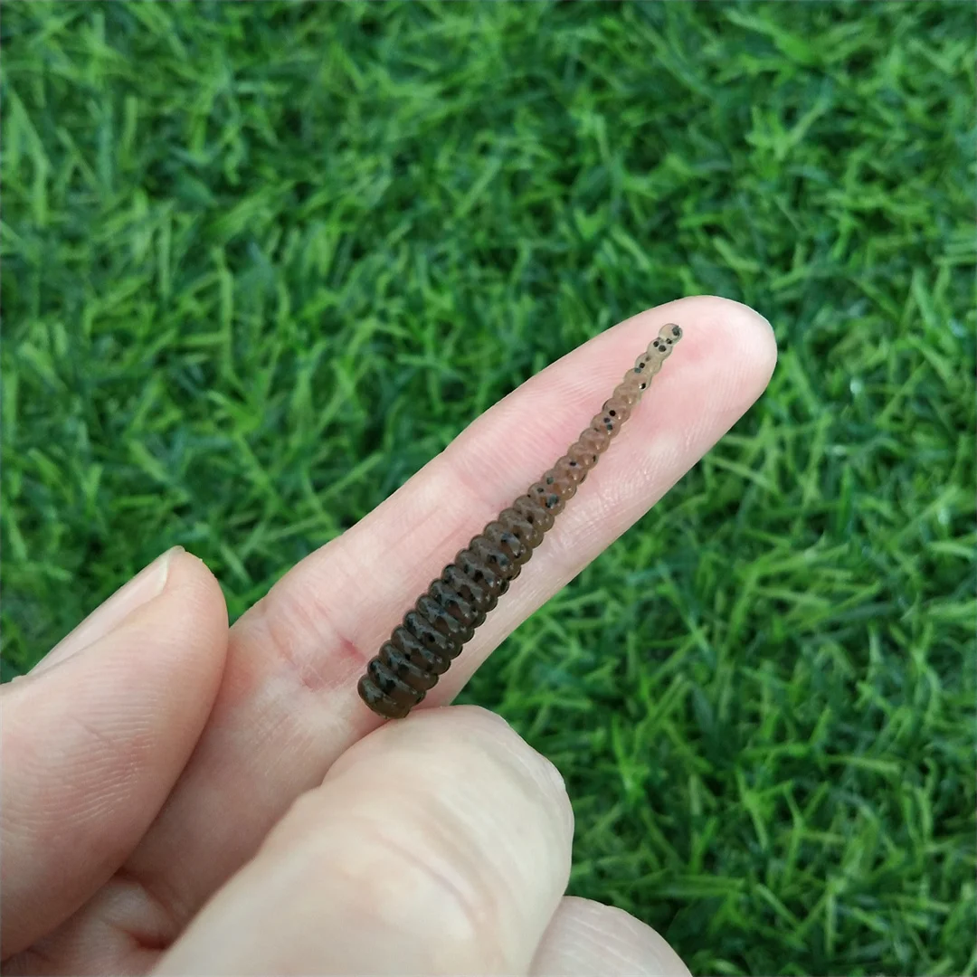 30 шт. 3 5 см 0 г мини-океанская рок-рыбалка мягкие приманки червячные искусственные