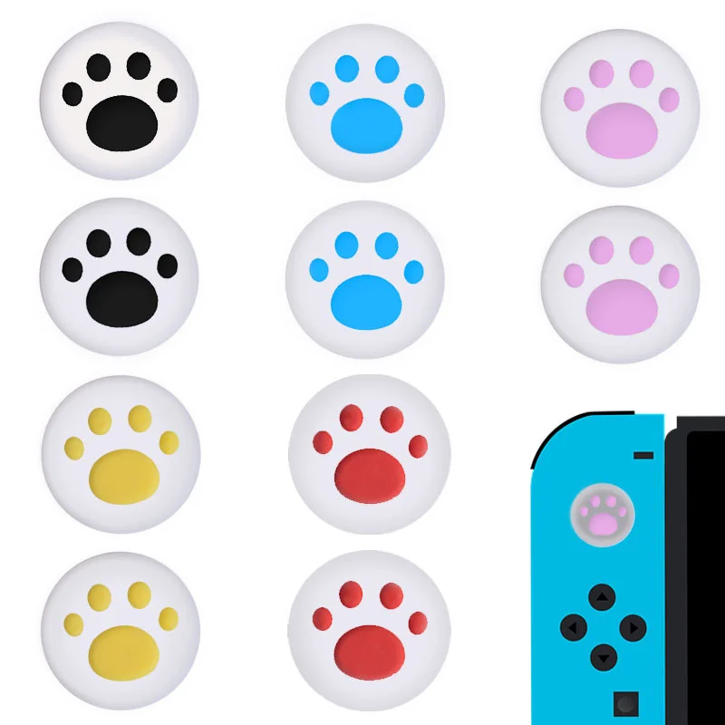 

Lovely Cat Paw Claw Thumb Stick Grip Cap Joystick Cover For Nintendo Switch NS Lite Joy-Con Controller Gamepad Thumbstick Case