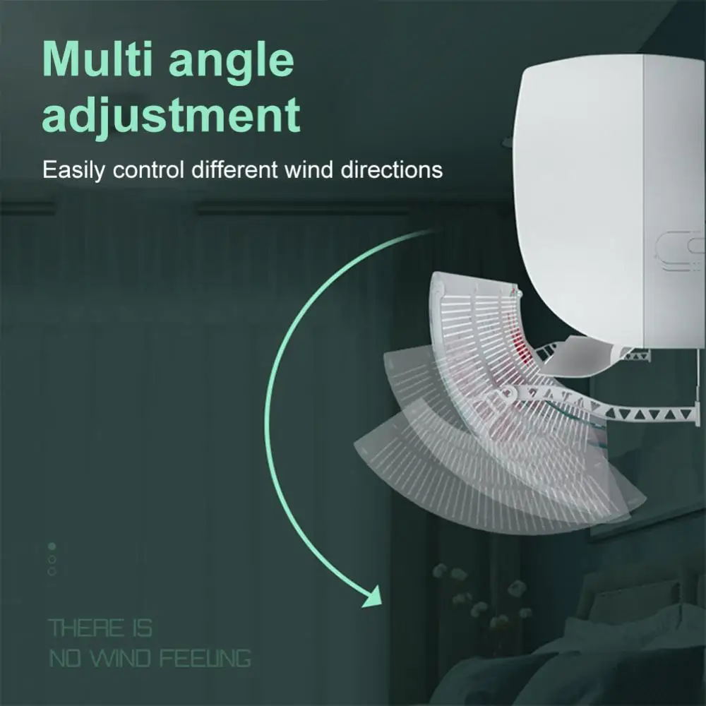 

Universal Wind Shield Windproof Anti-direct Blowing Air Outlet Baffle Non Telescopic Air Conditioning Wind Shield Household