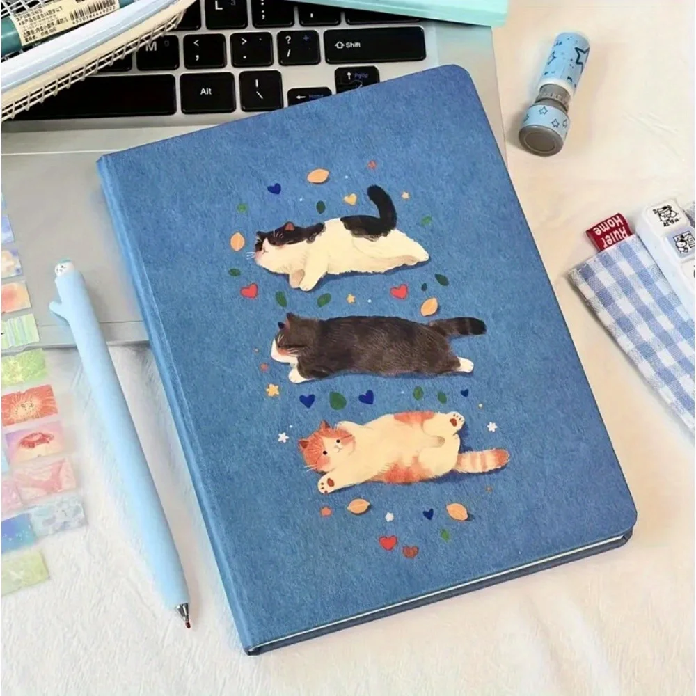

Блокнот с милыми котятами A5, журнал, дневник, альбом для рисования, канцелярские принадлежности, журнал, корейский блокнот, блокноты для офиса, школы, лучший подарок