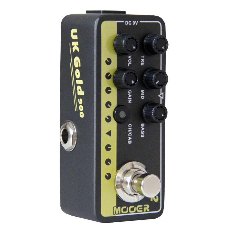 Mooer Effector Гитара педаль мультиэффектов 002 Uk Gold 900 эффекты цифровой предусилителя