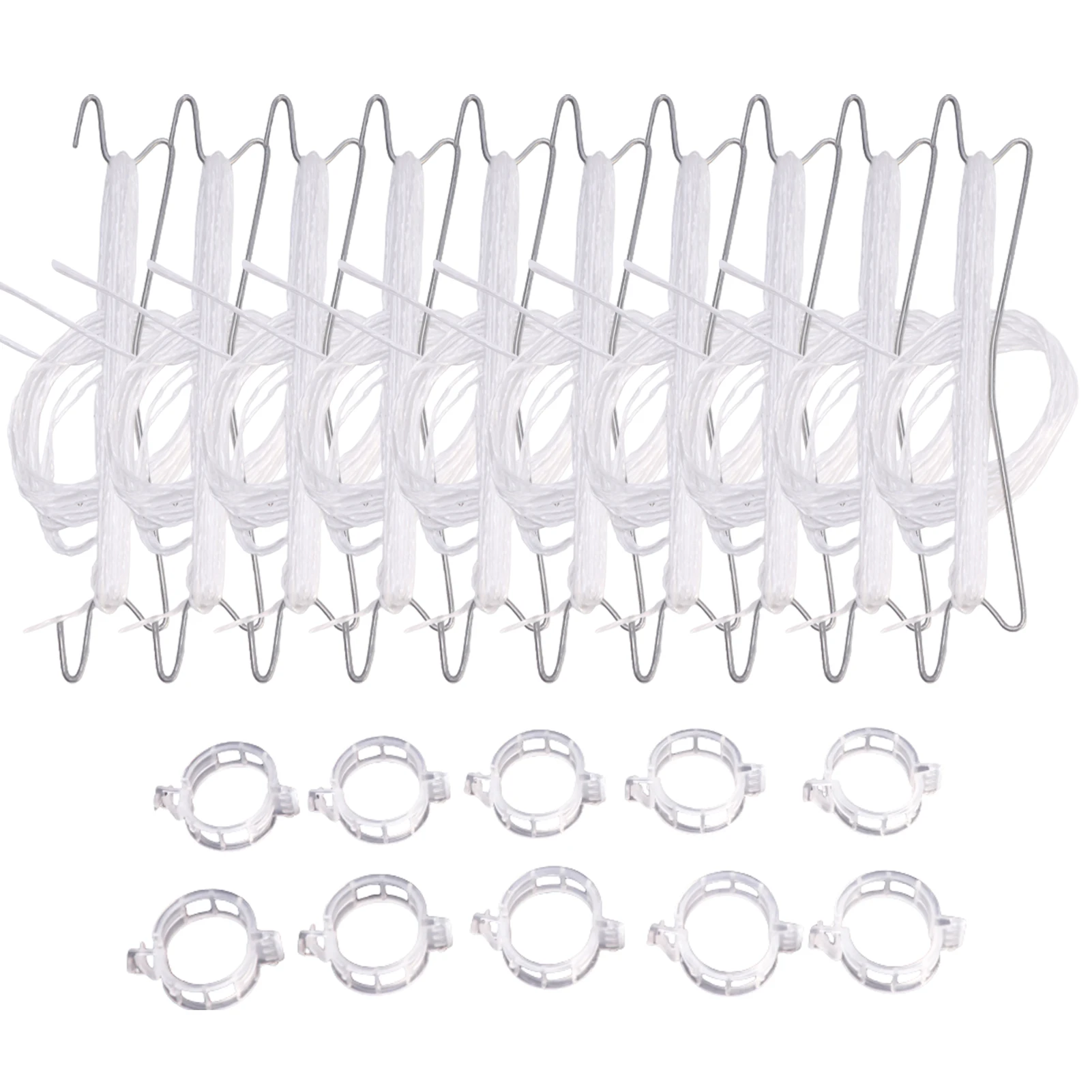 

10pcs/pack Prevent Pinching Flexible Crop Flower Vegetable Tomato Support Hook Twine On Clip Greenhouse Growth Plant Vine Tie