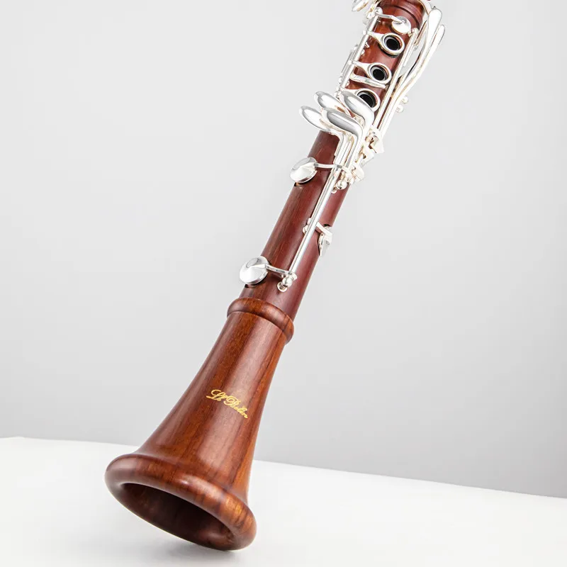 Профессиональный кларнет из красного дерева во французском стиле серебряные
