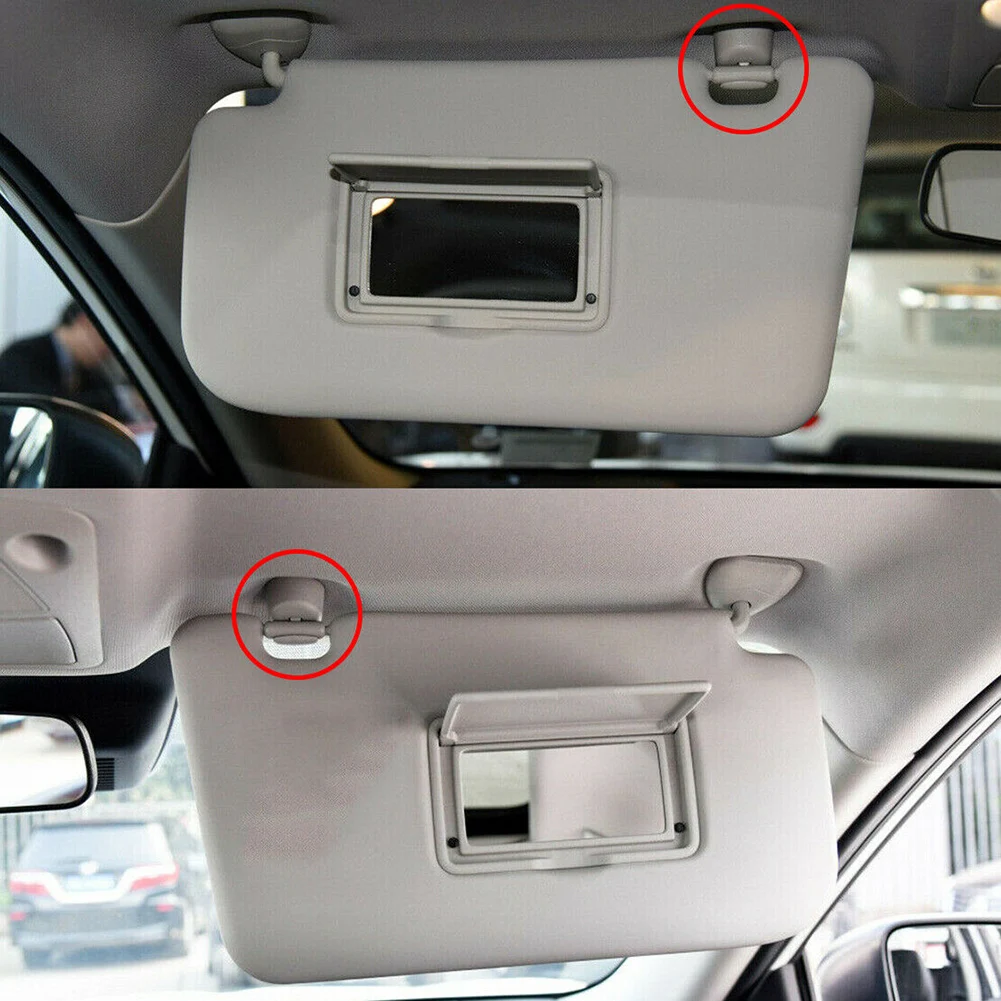 

2 PCS/set Gray ABS Sun Visor Bracket Clip For Nissan For Renault Koleos For Infiniti 2004-2020 #96409-3JA0A 96409-5HA0A