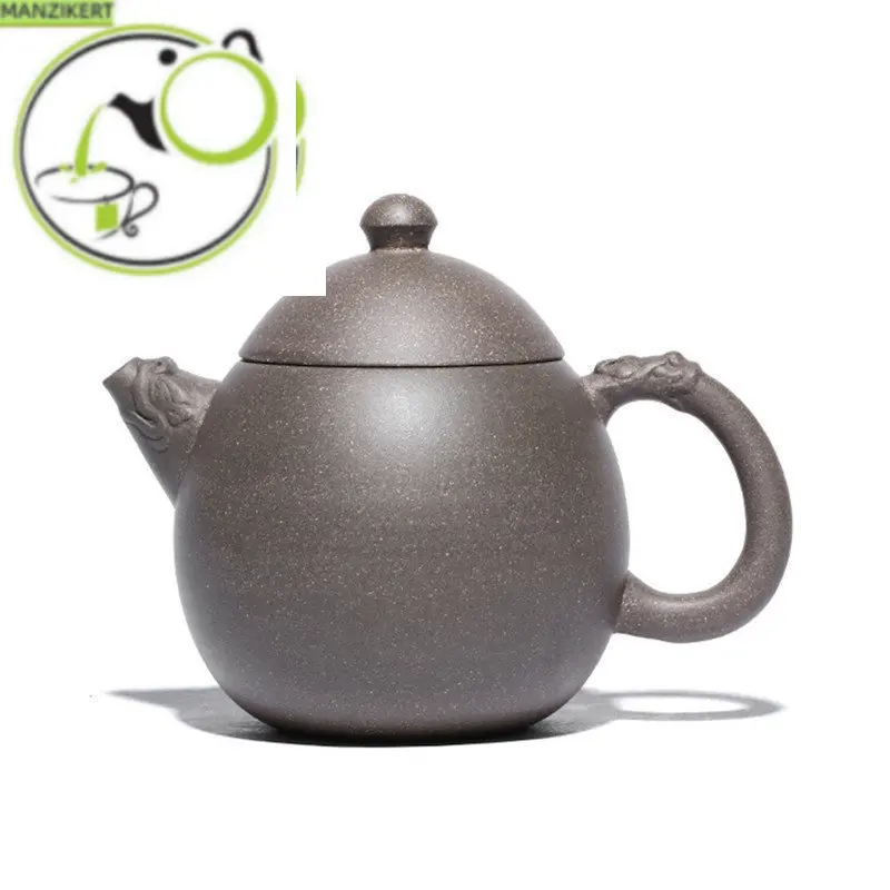 

240ml Classic Yixing Purple Clay Teapots Handmade Section Mud Dragon Egg Tea Pot Zisha Beauty Filter Kettle Household Tea Set
