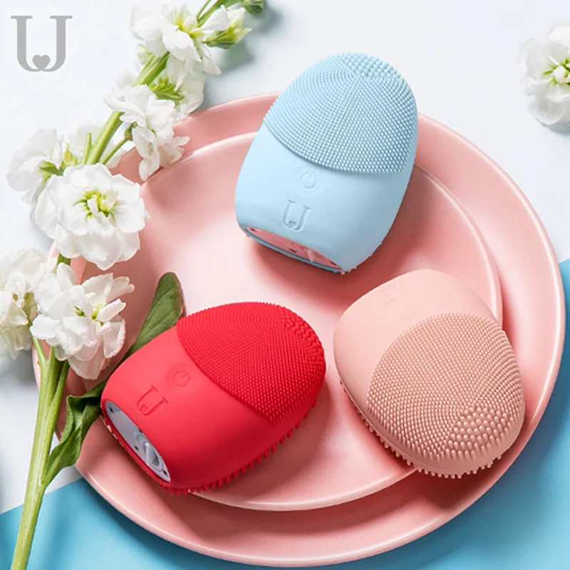 

Sonic Facial Clean Brush Mini Electric Massage Washing Machine Waterproof Silicone Deeply Face Cleaner Skin Care Tools