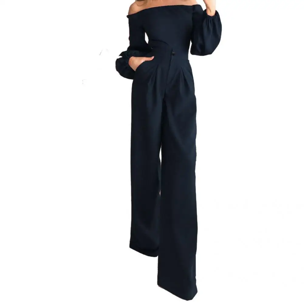 

Women Jumpsuit Great Wide Leg Pants Sexy Eye-catching Spring Romper for Dating Lady Jumpsuit Lady Jumpsuit