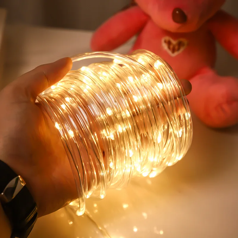 

Световая лента на солнечной батарее, 50/100/200/300 светодиодов