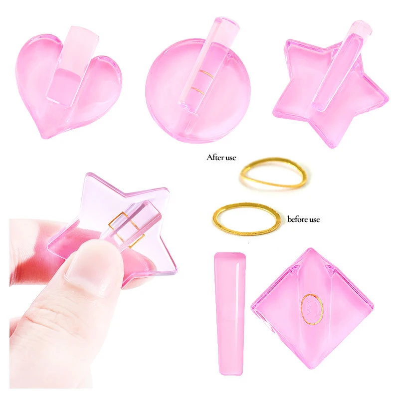 

Multi Color Nail Care Embossing Abrasive Tool Nail Enhancement Tools Radian Mold Sample DIY Manicure Tool Nail Templates Jewelry