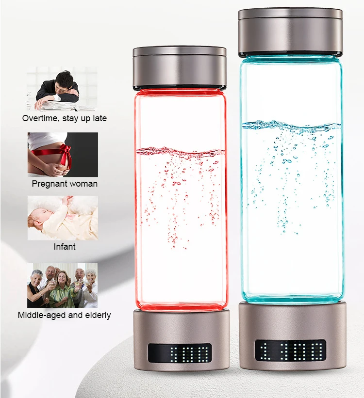 Hydrogen Water Generator Alkaline Maker Rechargeable Portable Water Ionizer Bottle Super Antioxidan Hydrogen-Rich Water Cup