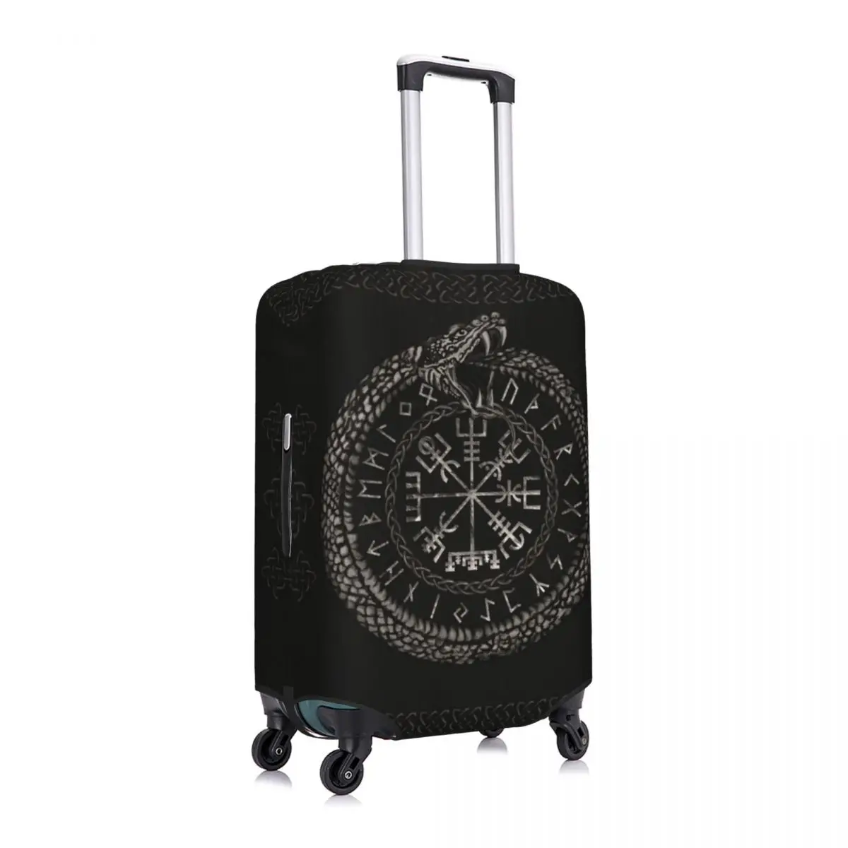 Vegvisir с Ouroboros чехол для чемодана Исландии Viking Cruise Trip Holiday Strectch Защитный багажа