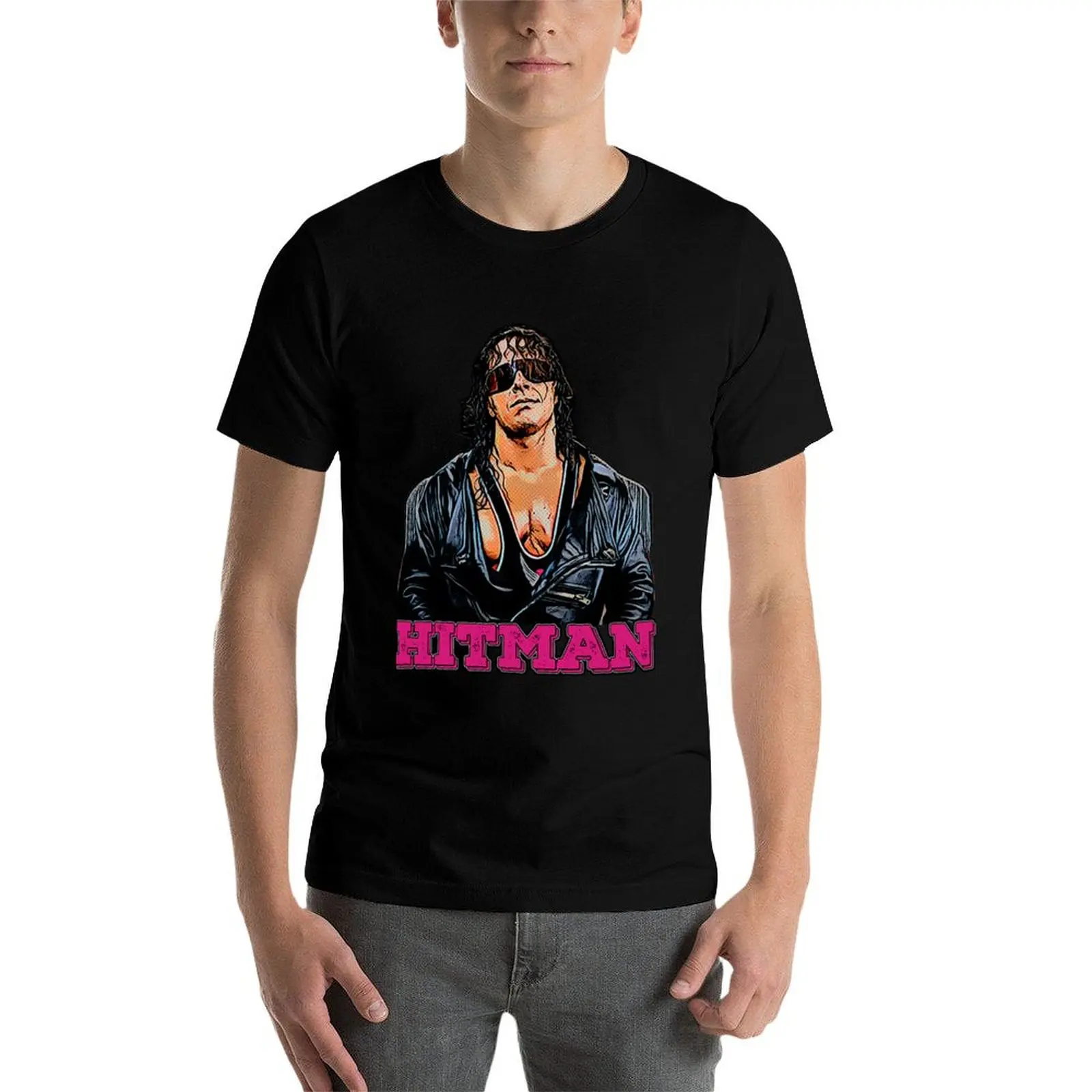 Фото Футболка Brett The Hitman Heart, повседневная футболка из мягкого хлопка с короткими рукавами №4