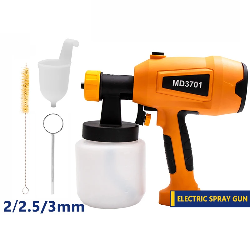 

2/2.5/3mm Multi-caliber Electric Spray Gun Handheld Detachable Spray Tool Latex Paint Spray Gun Airless Electric Airbrush